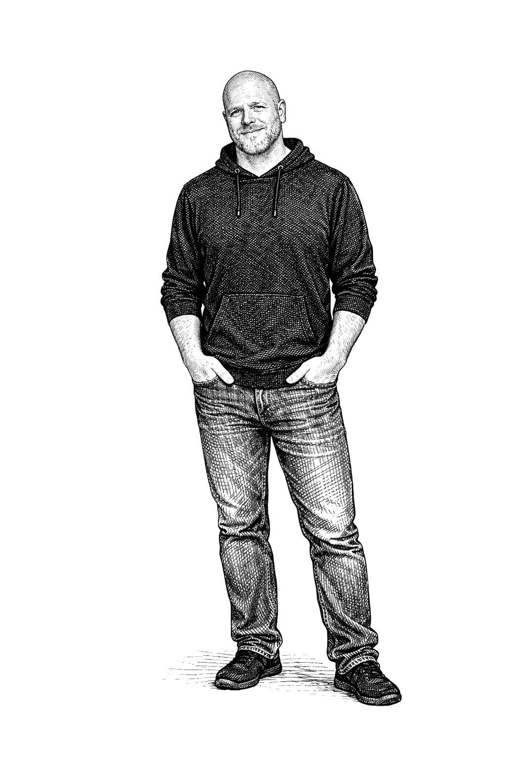 Sketch portrait of Seth Webster